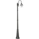 Orion 1 Light 94.63 inch Black Post Light, Solar